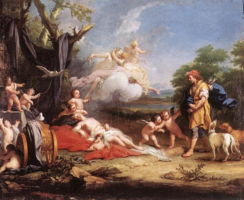 AMIGONI, Jacopo Venus and Adonis ssd Germany oil painting art